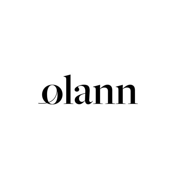 Olann logo in elegant black serif font on a white background, representing a minimalist and modern design aesthetic.