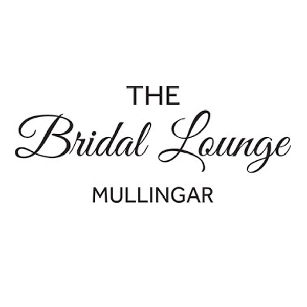 Logo of The Bridal Lounge Mullingar in elegant black script on a white background, focusing on bridal services.